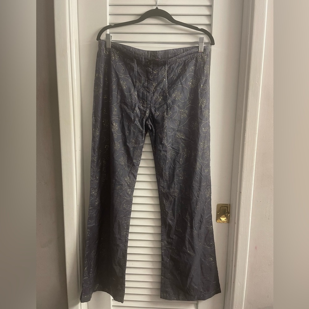 Shah Bano Like New Drawstring Light/Whispy Pants-Luxury Pret Ethnic, Size M